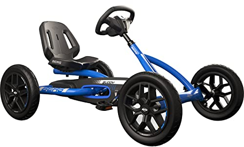 BERG Buddy Blue GoKart | Kinderfahrzeug, Tretfahrzeug mit hohem Sicherheitstandard, Luftreifen und Freilauf, Kinderspielzeug geeignet für Kinder im Alter von 3-8 Jahren