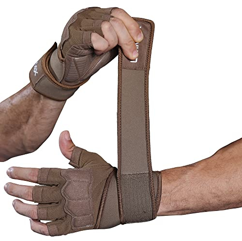 LiMMAX Workout Gloves for Men Women Gym Weight Lifting Padded Gloves with Wrist Wrap Support, Full Palm Protection & Silicone Grip Gym Gloves,Cross Training