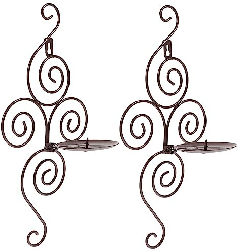 QUMIIRITY 2stücke Wandkerzenhalter Metall Europäisches Design Dekorativer Kerzenständer Für Und Hochzeiten Antik Für Romantische Anlässe