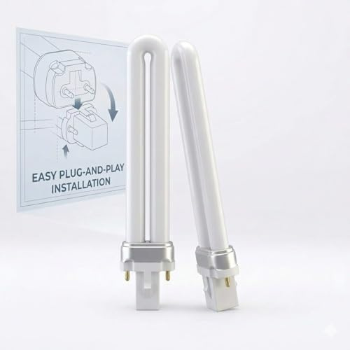 G23 LED Bulb 9W, 2 Pin Light Bulbs 2700K Warm White CFL Replacement, 2-Pack | 9W Energy Saving G23 2 Pin LED Bulbs. 720LM Bright Warm White 2700K. Non-Dimmable CFL Replacement for Bathroom & Kitchen.