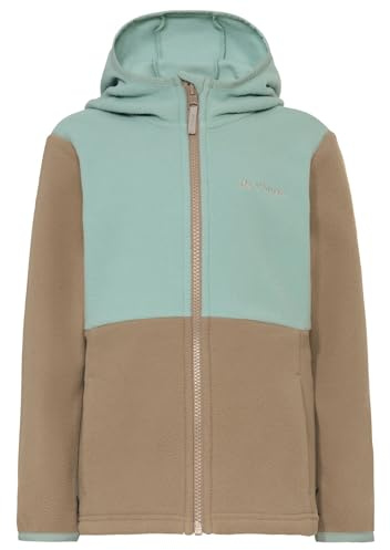VAUDE Kinder Fleece Jacke Kids Pulex Hooded Jacket II, warm, weich, pflegeleicht und schnelltrocknend, oat, 146-152