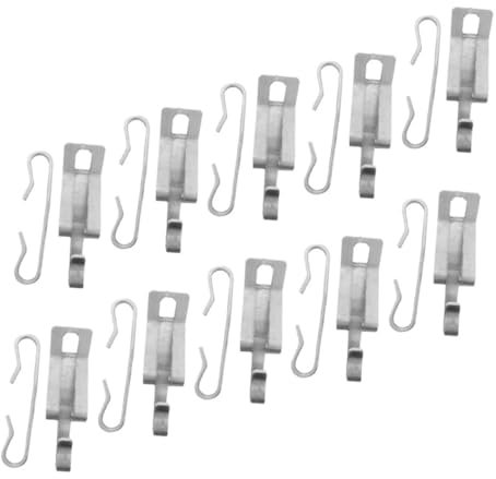 TEHAUX 20Pièces Clips de Toit Crochets Entretoises pour Gouttières Câbles Chauffants Fixation Durable Installation Facile