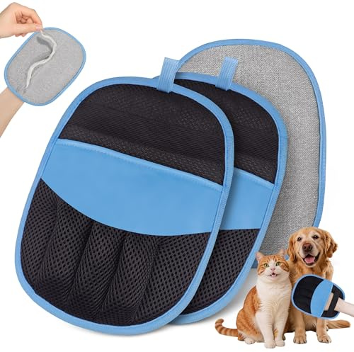 YOSEPATI Paquete de 2 Guantes para Eliminar el Pelo de Gatos y Perros