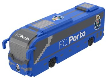 FOCO Officiell licensierad produkt FC Porto BRXLZ 3D Bricks fotbollslag buss byggleksak modell