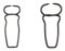 ULMIA Gehrungs-Stahlklammern 10 Stück Größe 1, zur Bearbeitung von Holz, einfache Anwendung, 168-1