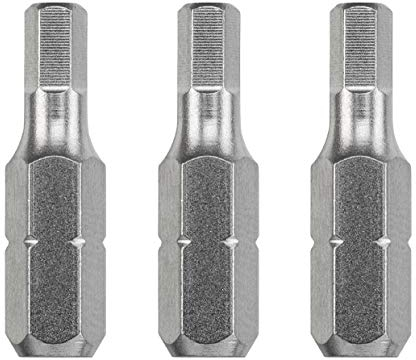 kwb 3 x Bits 25 mm Hex 6.0mm Industrial Steel 121406 (TQ 60 Stahl, ISO 1173 Antrieb C 6.3)