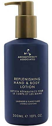 Aromatherapy Associates Replenishing Hand And Body Lotion - Softer & Silkier Hands, Hydrate, Replenish - Sweet Almond Oil, Shea Butter, Lavender, Ylang Ylang, Ho Wood Essential Oil
