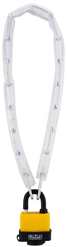 Sterling Catena di sicurezza 460 LPL 60 cm 4 mm e lucchetto laminato, argento