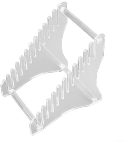 Solución de visualización y almacenamiento para discos y CD con capacidad para 12 álbumes, hecha de acrílico para una manera resistente y limpia de organizar colecciones de música y medios