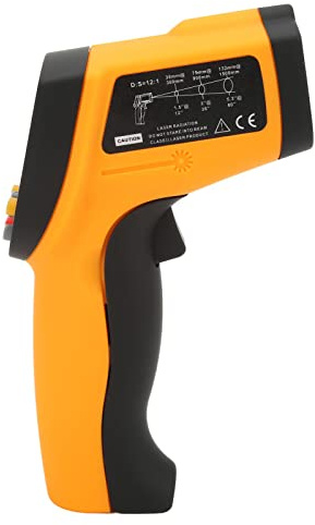 ViaGasaFamido Infraröd Termometer, ABS-temperaturmätare med Pekare för Matlagning HVAC och Elkraft, -58℉ Till 1382℉ Intervall för Hot Spot-detektion