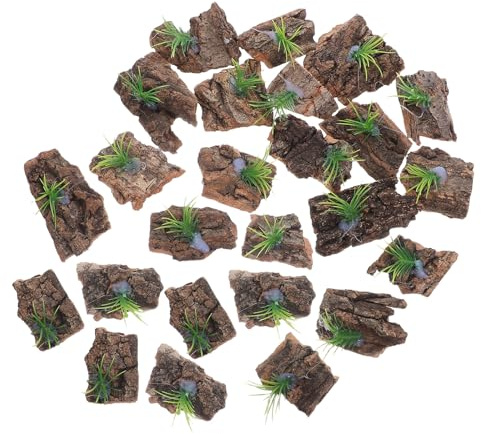ORFOFE 30 St Korkbark för Terrarier och Akvarier Reptilvänlig Bakgrund Hygienisk och Lättskött Gömställe Säker och Inredning för Ormar och Ödlor