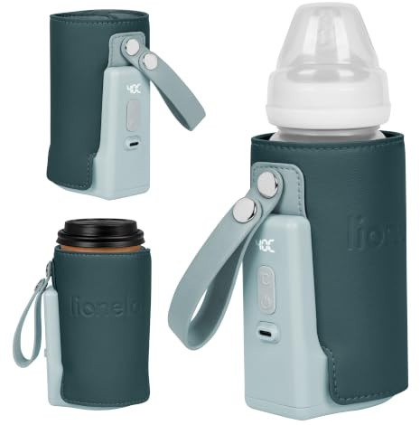 Lionelo Thermup Go Plus Chauffe-Biberon Portable, 5 Températures, 38-50°C
