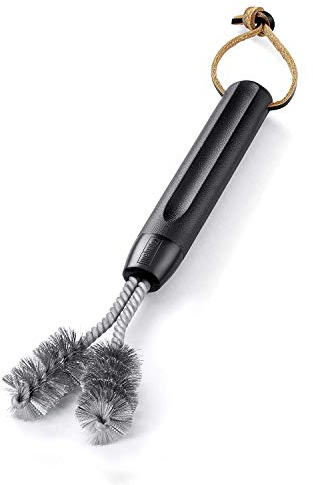 Weber Grillbürste für gusseiserne Oberflächen, ideal zur Reinigung von Zwischenräumen - Schwarz (6495)