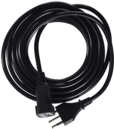 Electraline 46120 Prolunga 5 mt spina e presa piccola 10A, nero - sezione cavo 3G1 mm²