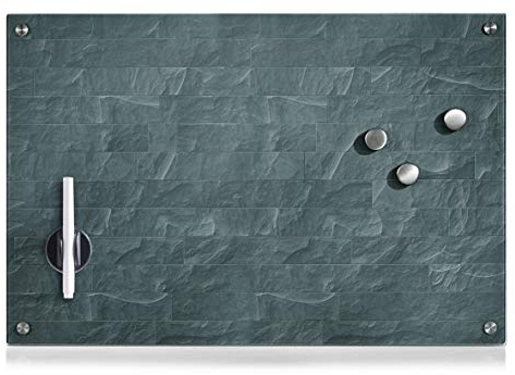 Zeller 11664 Memoboard Stonewall, Glas, anthrazit