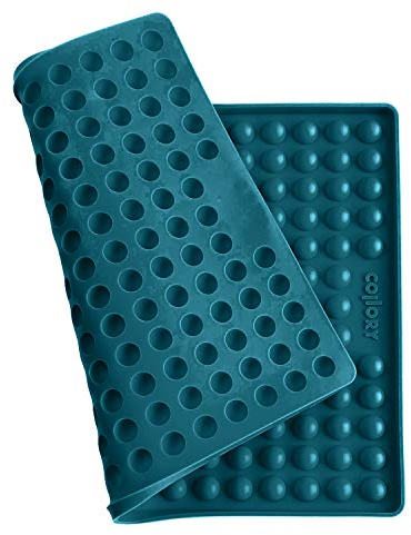 Collory Backmatte Hundekekse für MEDIUM HALBKUGEL (1,5cm Ø) Leckerlis, Silikon Backform, Backunterlage für Backblech, Diätmatte, Hitzebeständig, Lebensmittelecht & Bpa-frei