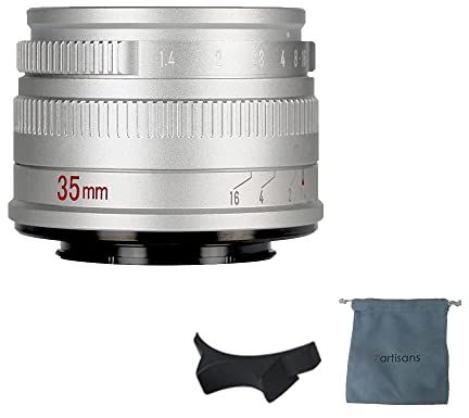 7artisans 35mm F1.4 Mark II APS-C Manual Focus Prime Lens Large Aperture Compatible with Canon EOS-M Mount M1 M2 M3 M5 M6 M10 M50 M100