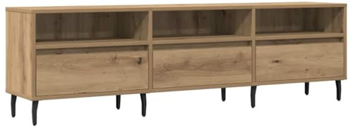 vidaXL Mobile Porta TV Rovere Artigianale 150x30x44,5 cm Multistrato, Supporto TV, Mobile HiFi, consolle TV, credenza TV