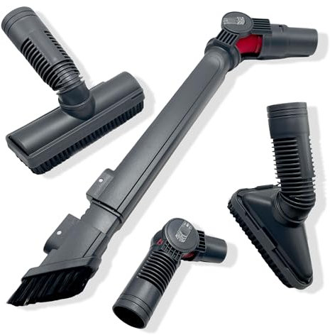 Kit de 5 accesorios para aspiradora universal, puntas y cepillo para muebles, diámetro interior 32 mm, compatible con la mayoría de aspiradoras.
