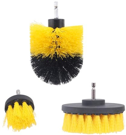 Agwuoetr 3pcs Eletric Tile Grout Power Scrubber Cleaning Tub Cleaner Combo Tool For Power Tools
