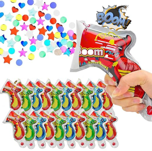 BAHME 20 Pezzi Spara Coriandoli Festivi, Cannoni per Confetti e Popper, Effetto Magico per Carnevale, Matrimoni, Capodanno e Anniversari, Baby Shower, Compleanno