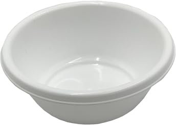 Heidrun Europla Schüssel 16 cm H 6,5 cm, Kunststoff, Plastik, Weiß, Rund, 0,8 Liter, Geschirr