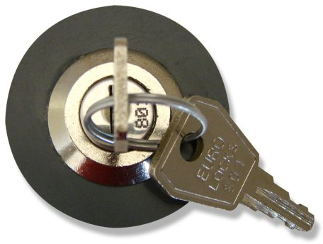 EMZ 102047 Steckdosenschloss verschieden schließend Grau