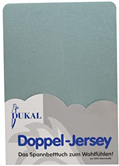 Dukal | Spannbettlaken oval für Kinderwagen Stubenwagen Wiegen Beistellbett | 32x78 – 36x80 cm | aus hochwertigem DOPPEL-Jersey | 100% Baumwolle | Farbe: jade