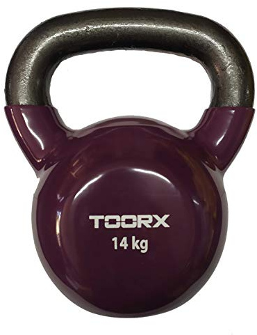 Toorx Kettlebell Pesi Allenamento Workout Gym Cardio Home Fitness per Palestra Potenziamento Muscolare (Viola, 14Kg)