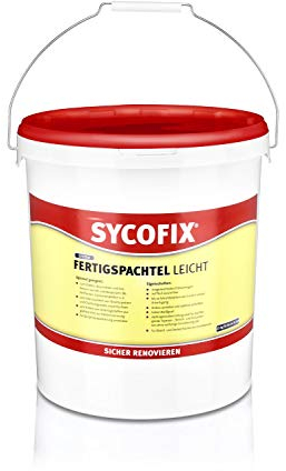 SYCOFIX System Fertigspachtel leicht (25 kg), Weiß, gebrauchsfertige Spachtelmasse, für Innen, leicht aufzutragen, Ausbessern und Glätten, Fertigspachtel, Fugenspachtel, Super Finish Spachtel