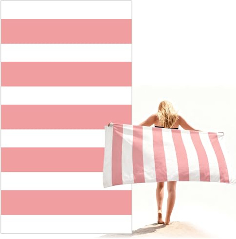 Ninnyi Dock and Bay Beach Towel, Microfibre Beach Towels for Adults, Quick Dry Swimming Towels(90 X 160cm)