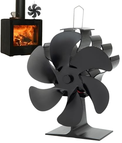 Ventola termica | Ventilatore per stufa a pellet per uso domestico,Ventilatore per silenzioso alimentato a calore per a legna per la casa che fa circolare aria calda risparmiando energia in modo