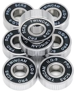 8st 608-2RS ILQ-9 svart skateboardlager for rullskridskor 608-2rs 8x22x7 mm kullager for inlines
