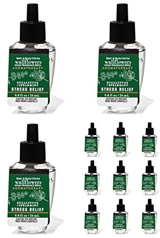 Bath & Body Works Eucalyptus Spearmint Wallflowers Aromatherapy Refills (12-Bulbs)