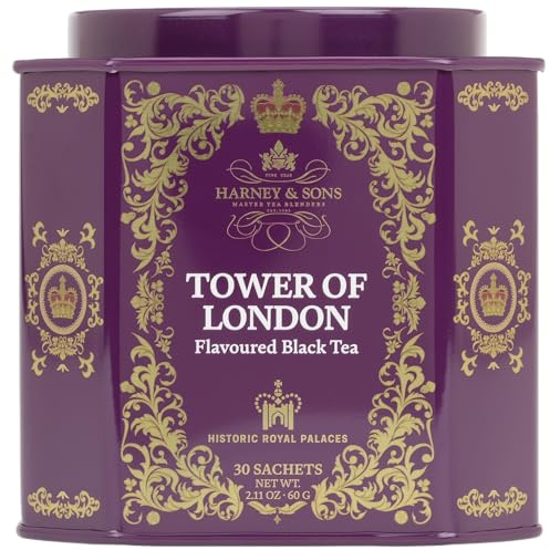 Harney & Sons, Tower of London Blend, A Fresh Black Tea Blend, 30 Sachets, 2.67 oz (75 g)