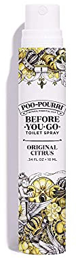 Poo-Pourri Before-You-Go Toilet Spray, Original Citrus, Travel Size 10 mL - Lemon, Bergamot and Lemongrass, 0.34 Fl Oz (Pack of 1)