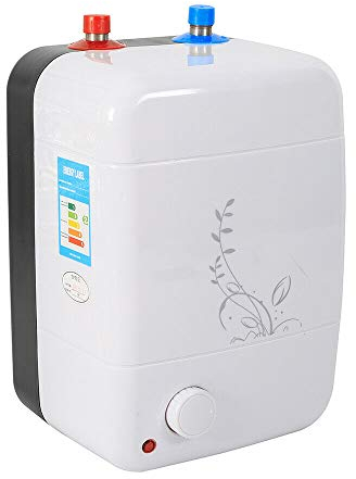 8L Chauffe-eau électrique instantané 1500W Mini Chauffe-Eau électrique Sans Réservoir Blanc