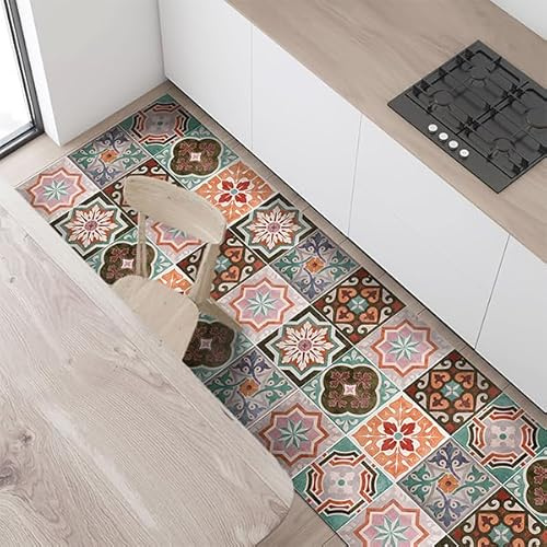 CREARREDA Tappeto Cucina in Vinile Antiscivolo e Lavabile Runner Multiuso Resistente all'usura Passatoia Cucina Antimacchia Adatto da tenere sotto il Lavandino e Fornelli Stampa Made in Italy 100%