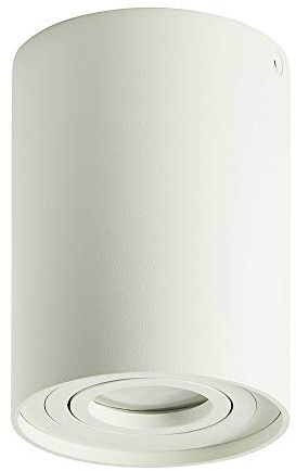 Foco LED blanco redondo 7,5 W regulable GU10 230 V – foco de techo 125 x 96 mm orientable como lámpara de bajo encimera o empotrable – foco empotrable de techo