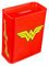 Spardose - Wonder Woman - Rechteckige Plug-Lid Dose mit Sparschlitz aus elektrolytischem Weißblech - (LxBxH) 4,5 x 9,0 x 11,5cm