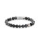 Rebel & Rose Herren Bead-Armband Black Wolf 8 mm RR-80032-S-L 19 cm