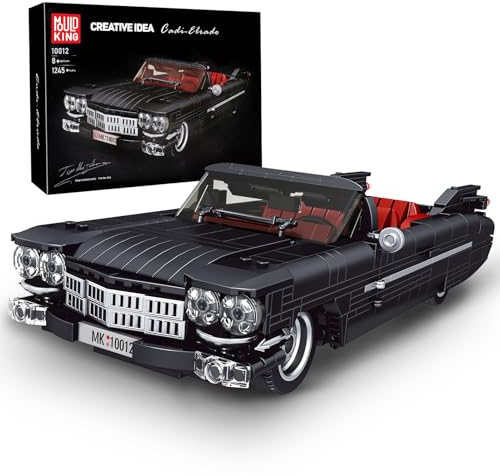 Mould King 10012 Technik Sportwagen Bausteine, 1245pcs Oldtimer Auto Modell Bausteine für Erwachsene, tolles Oldtimer Geschenk (Statische Version)