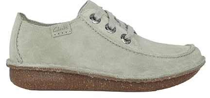 Clarks Morzine Buckle Womens Dark Sand Suede, 4