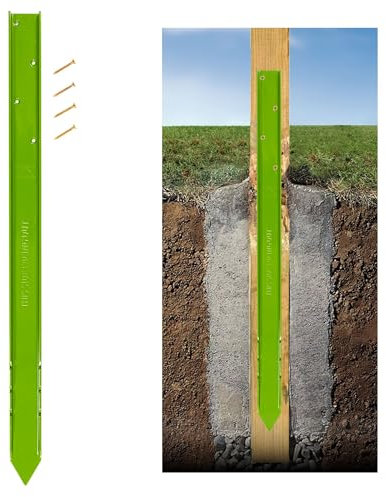 Fence Rescue – Post Repair Stake Anchor 750mm Long | Ideal for Wooden Posts Set in Concrete | Repair Leaning or Broken Fence Posts | Heavy Duty | Re-useable | Quick to Install | 1 Stake per Post