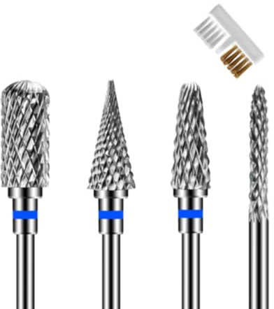 5 pezzi di punte per tagliaunghie, attacco per tagliaunghie, punte per tagliaunghie in diamante, ceramica, acciaio al tungsteno, punte per tagliaunghie