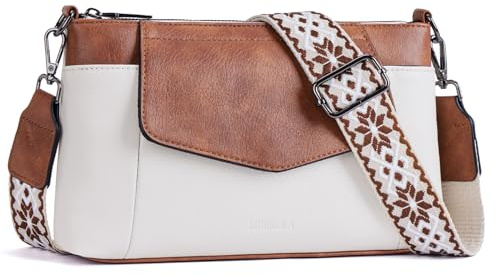 MUIIKOLA Crossbody bolsas para las mujeres,Pequeño cuero de la PU Cross Body Teléfono Monederos Bolsa Señoras bolsos y bolsas de hombro, con correa ajustable de ancho