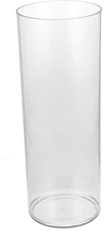 iplusmile Paragüero Original y Moderno - Soporte para Paraguas Transparente de Plástico PET Redondo - Organizador de Paraguas para Entrada, Pasillo, Oficina y Casa - Cubo Antigoteo Altura 40cm