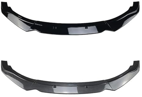 Labio para Parachoques Kit Carrocería para BMW Serie 1 F20 F21 116i 118i 120i (2011 En Adelante): Alerón Delantero, Splitter Y Labio Parachoques Delantero(Gloss Black)