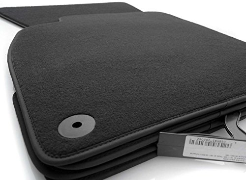 Fußmatten passend bei Audi A6 S6 RS6 (4G) Premium Qualität Autoteppich 4-teilig Velours Matten Schwarz