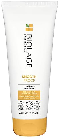 Biolage Glättender Conditioner für krauses Haar, Für Glanz, leichtere Handhabbarkeit und Anti-Frizz Effekt, Mit Kamelie, Smooth Proof, 1 x 200 ml